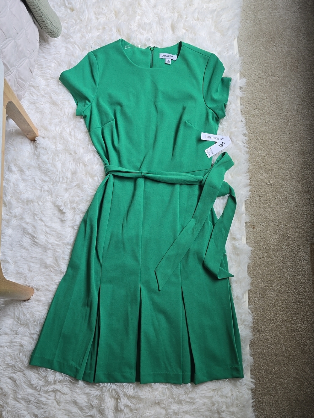Weekend Max Mara Emerald Green Belted Midi Dress